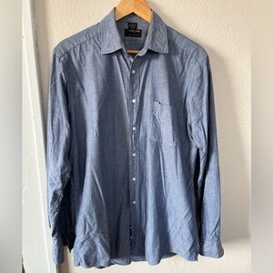 Ferrell Reed by Daytons USA Made 16-35 LongSleeve Button-Down Shirt Blue